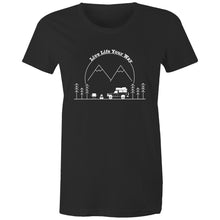 Load image into Gallery viewer, Live Life Your Way Mountains Women&#39;s Maple Organic Tee